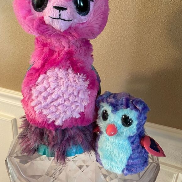 Hatchimals Llalacorn GROWS and Fabulos Forest Tigrette Interactive Plush Pets - Picture 9 of 12